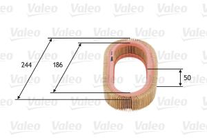 VALEO Vzduchový filter 585616