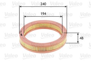 VALEO Vzduchový filter 585691