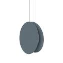 LED závesné svietidlo Yo-Yo, sivé, 2 700 K, hliník, PMMA, stmievateľné