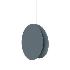 LED závesné svietidlo Yo-Yo, sivé, 2 700 K, hliník, PMMA, stmievateľné