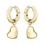 Hugo Boss Romantické pozlátené kruhy 2v1 so srdiečkami 1580641