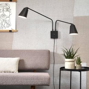 IT`S ABOUT ROMI Nástenné svietidlo Bremen, čierne