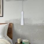 IT`S ABOUT ROMI Závesné svietidlo Bordeaux, biele, jedno svetlo