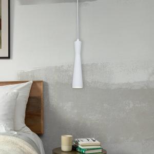 IT`S ABOUT ROMI Závesné svietidlo Bordeaux, biele, jedno svetlo