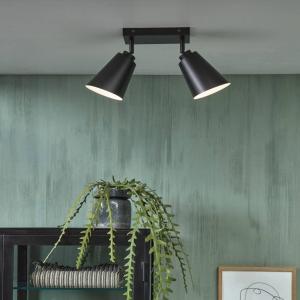 IT`S ABOUT ROMI Stropné svietidlo Bremen 2-svetelné čierne