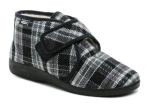 Rogallo 4372-009 šedá kocka pánske zimné papuče EUR 42