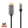 FIXED Video Cable USB-C/HDMI, USB-C 3.1 Gen 2 18Gbps, HDMI 2.0 4K60Hz, 2m, grey FIXHU-CHDMI-GR