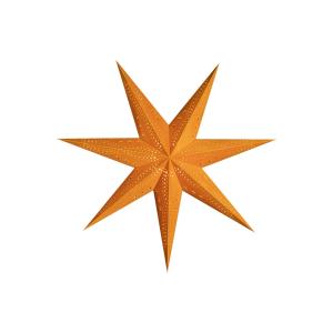 Papierová hviezda Samt, Ø 55 cm oranžová