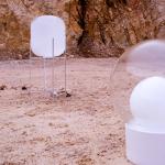 pulpo stojacia lampa Oda Medium, biela/biela, výška 85 cm