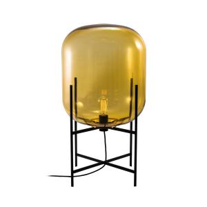 pulpo stojacia lampa Oda Medium, jantárová/čierna, výška 85 cm