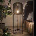 pulpo stojacia lampa Oda Big, dymovo sivá/čierna, výška 140 cm