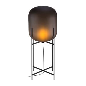 stojacia lampa pulpo Oda In Between, dymová sivá leptaná/čierna