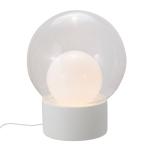 stolová lampa Pulpo Boule Medium, číra/opálová/biela, sklo