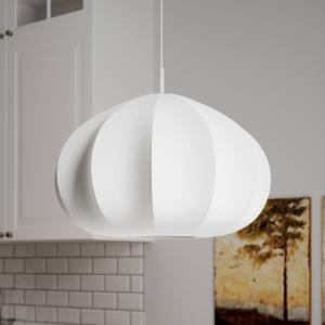 By Rydéns Ebba závesné svetlo, biele, Ø 50 cm, látka, E14