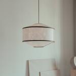 Závesné svietidlo New Works Kite, Ø 65 cm, biela / čierna, 3 svetlá.