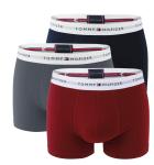 TOMMY HILFIGER - boxerky 3PACK signature cotton essentials regatta red & denim - limitovaná edícia