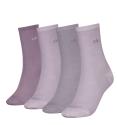 CALVIN KLEIN - ponožky 4PACK logo holiday lilac v darčekovom balení - limitovaná edícia