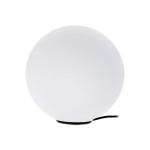 Stolná lampa Karman Maoo, satinované sklo, Ø 12 cm, G9