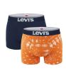 LEVI`S - boxerky 2PACK Levi`s summer orange & navy color combo - limitovaná edícia