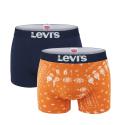 LEVI`S - boxerky 2PACK Levi`s summer orange & navy color combo - limitovaná edícia