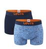 LEVI`S - boxerky 2PACK Levi`s men beach go blue color combo - limitovaná edícia