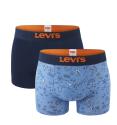 LEVI`S - boxerky 2PACK Levi`s men beach go blue color combo - limitovaná edícia