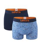 LEVI`S - boxerky 2PACK Levi`s men beach go blue color combo - limitovaná edícia