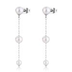 S`Agapõ Pôvabné visiace náušnice so syntetickými perlami Wisdom SWI37