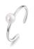 S`Agapõ Oceľový otvorený prsteň s umelou perlou Wisdom SWI31