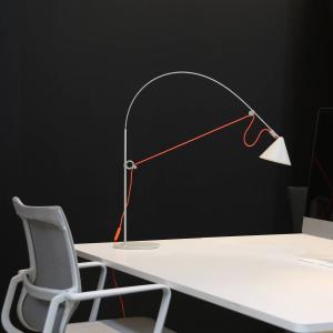 stolová LED lampa midgard AYNO S, sivo-oranžová, 2 700 K, 76 cm