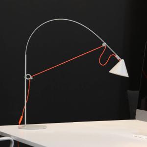 stolová LED lampa midgard AYNO S, sivo-oranžová, 3 000 K, 76 cm