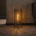 Stolná lampa Weaver, niklová farba, výška 61 cm, hliník