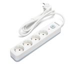 B.V.  - Predlžovací kábel s vypínačom 4Z Typ F 1,5m biela