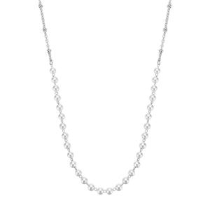 Brosway Oceľový náhrdelník so syntetickými perlami Essential BNL037