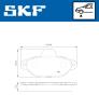 SKF Sada brzdových platničiek kotúčovej brzdy VKBP 80162 E