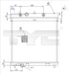 TYC Chladič motora 705-0072-R