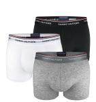 TOMMY HILFIGER - 3PACK premium essentials čierne, sivé a biele boxerky
