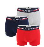 LACOSTE - Lacoste iconic cotton stretch solid color boxerky