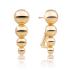 Sparkling Jewels Nadčasové pozlátené náušnice EAG34