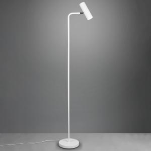 Stojacia lampa Marley, biela, výška 151 cm, kov