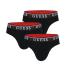 GUESS - 3PACK Guess Hero čierne slipy
