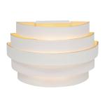 Nástenné svietidlo Scudo, biele, šírka 20 cm, hliník, G9