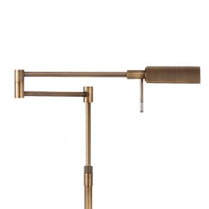 LED stojacia lampa New Bari, bronz, výška 180 cm, kov, stmievač