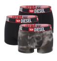 DIESEL - pánske boxerky 3PACK cotton stretch black & gray sky combo - limitovaná fashion edícia