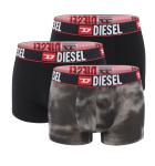 DIESEL - pánske boxerky 3PACK cotton stretch black & gray sky combo - limitovaná fashion edícia