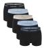 CALVIN KLEIN - boxerky 5PACK black with blue multicolor waist - special limited edition