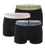 Calvin Klein - boxerky 3PACK modern structure eco firiendy black with gray & olive leaves waist - limitovaná edícia