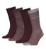 CALVIN KLEIN - ponožky 4PACK CK logo burgundy color combo v darčekovej krabičke - limitovaná edícia