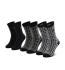 CALVIN KLEIN - 3PACK crystal black combo ponožky v darčekovom balení