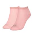 CALVIN KLEIN - 2PACK Shiny logo pink color členkové ponožky - limitovaná edícia